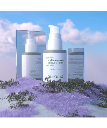 Auraiha Glass Face Brightening Serum - Vegan Cruelty-Free with Squalane & AHA - Sensitive Skin Skincare for Radiant Glow - International Shipping Available - Buy Online on GoSupps.com