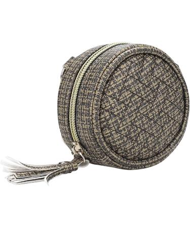 Renywosi Leather Pacifier Holder - Dark Brown Binky Clip & Pouch for Easy Diaper Bag Attachment | Durable & Stylish Pacifier Storage - Buy Online on GoSupps.com