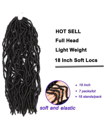 18 Inch Faux Locs Crochet Hair - 7 Packs Butterfly Style (4#) - Perfect for Easy Styling - Buy Online on GoSupps.com