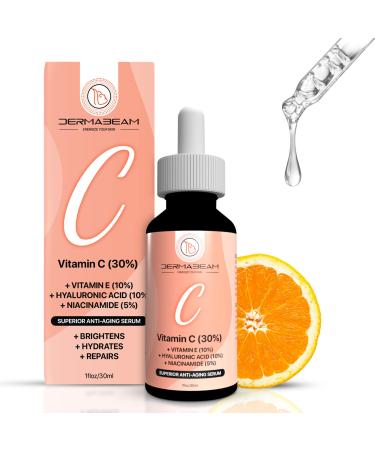 Vitamin C Serum for Face Vitamin C Face Serum with Hyaluronic Acid Vitamin E Niacinamide Aloe and Jojoba Oil Brightening Serum for Dark Spots Anti Wrinkle Facial Serum 1 fl oz