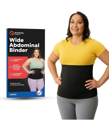 Abdominal Binder Post Surgery Tummy Tuck | Postpartum Belly Band Wrap | Post C Section Belly Binder | Stomach Compression Hernia Belt For Men or Women (XXL)  (54" to 67") - Buy Online on GoSupps.com