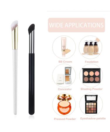 2 Pcs Angled Shading & Nose Contour Brushes Set for Dark Circles & Bronzer - Eye Makeup Brushes for Face - Buy Online on GoSupps.com