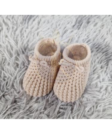 Royal Icon Baby Booties 0-3 Months - Cozy and Secure Infant Slippers - Unisex Newborn Baby Boots - Coffee Brown - Buy Online on GoSupps.com