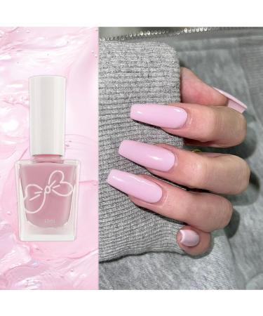 Nude Pink Nail Polish Varnish Gel Long Lasting Quick Dry Nail No Need Cure Chip-resistant Nail Varnish Large Volume 10ML Easy to Apply Nail Polish Gift for Women & Girls - Buy Online on GoSupps.com