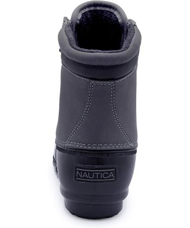 Nautica Men's Duck Boots - Channing - Waterproof Insulated Snow Boot - Charcoal/Black - Size 10 - Buy Online on GoSupps.com