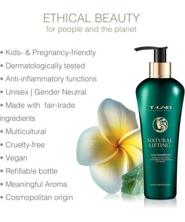 T-LAB PROFESSIONAL Natural Lifting Duo Shampoo for Oily Hair Sulfate-free Volumizing Shampoo for Thin Hair Organic Thickening Shampoo for Hair Growth and Salon Volume 10.14 Fl Oz - Buy Online on GoSupps.com