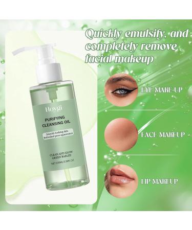Huile nettoyante Cleansing Oil en profondeur au bl et aux herbes vertes huile demaquillant visage d maquillant doux pour tous types de peau | Hydrate et apaise | 100 ml - Buy Online on GoSupps.com