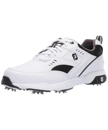 FootJoy Men's Sneaker-Previous Season Style Golf Shoes White/Black 10