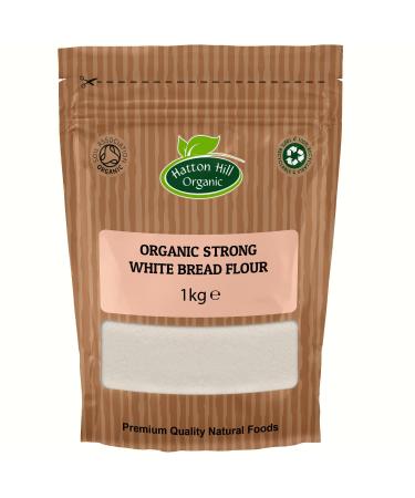 Organic Traditional Strong White Bread Flour 1kg by Hatton Hill Organic - Free UK Delivery