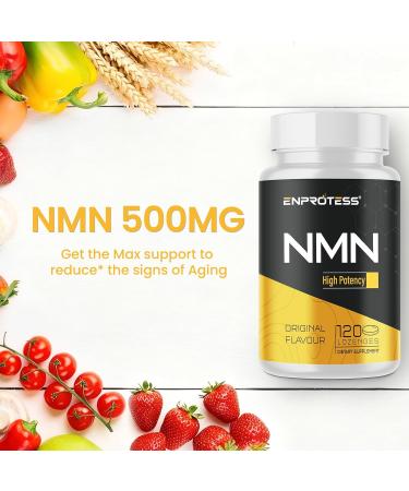 Max Absorbency Sublingual NMN 500mg Lozenges - 120-Day Supply for Cell Repair, Energy Boost, Muscle Health & Anti-Aging | Immune Support Supplement - Buy Online on GoSupps.com
