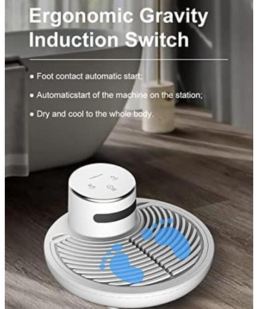 Body Dryer Negative Ion Full Body Dryer Foot Dryer with 2 Gears Adjustment Quick Air Drying Heating and Cooling Gravity Sensing Can Be Used at Home and Bathroom Constructive23 - Buy Online on GoSupps.com