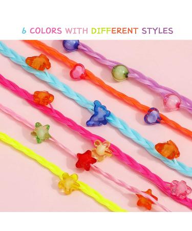 Shop HIFOT Colorful Hair Strands for Kids - 12 Synthetic Clip-In Extensions & Accessories for Braiding Fun! - Buy Online on GoSupps.com