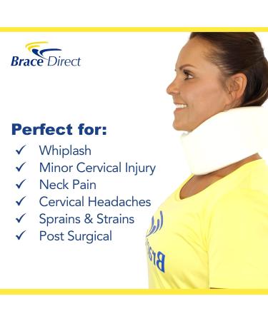 Brace Direct Foam Cervical Neck Collar - Spine Alignment & Pain Relief for Neck Injuries - International Shipping Available - Buy Online on GoSupps.com