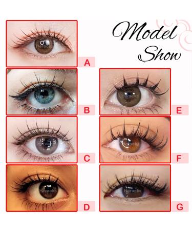 14 Pairs Manga Lashes - Natural Look Anime False Eyelashes 7 Styles Mixed Wispy Cosplay Lashes for a Stunning Doll Appearance - Buy Online on GoSupps.com