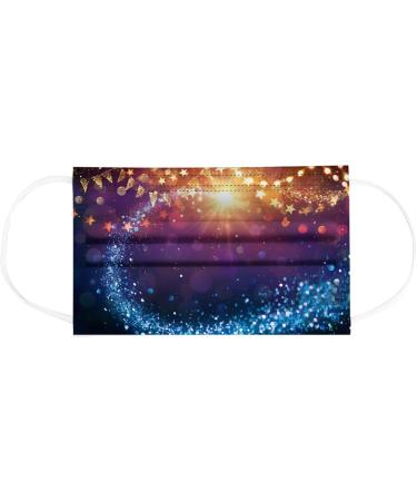 Buy 50-Piece Christmas Mundsprung Adjustable 3-Layer Cotton Face Masks - Purple Multifunctional Mouth and Nose Protection - Buy Online on GoSupps.com