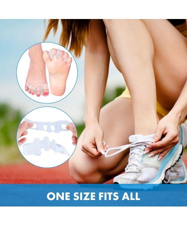 DEWIN Toe Separator - Bunion Corrector & Toe Spacers for Men and Women - One Size Fits Most - Buy Online on GoSupps.com