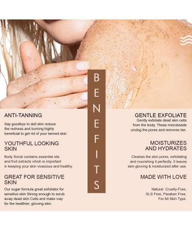 THE LOVE CO. Coffee Body Scrub Exfoliating & Nourishing for Dry & Normal Skin 100g | International Shipping Available - Buy Online on GoSupps.com