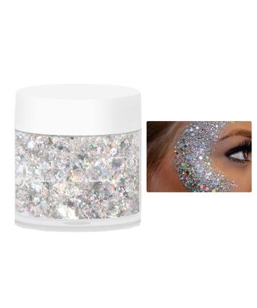 Vigcebit Glitter Body Gel | Christmas Makeup Face Body Eyes Lips Hair Nails Cosmetics - Perfect for Christmas Slime Resin Crafts Cosmetics