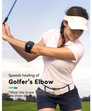 Fitomo 3D Air Cushioned Tennis Elbow Support Strap - Violet | Tendonitis Relief for Men & Women - Buy Online on GoSupps.com