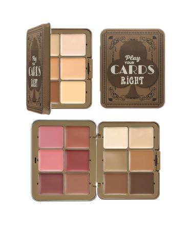 Tewzafiya Cream blush palette makeup concealer palette | Natural blush 12-color blush makeup and contour palette cheek tint for girls