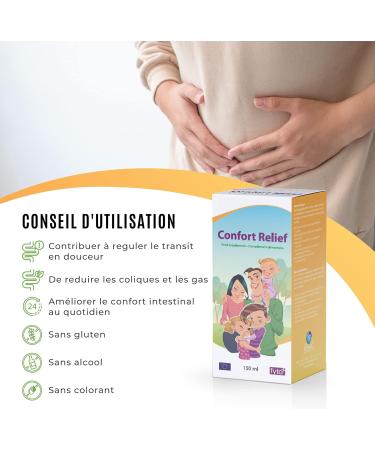 Comfort Relief Food Supplement for the Whole Family (+3 years) - Digestive Syrup Fyto+ | Chamomile Anise & Mint | Transit & Digestion Support | 150ml - Gluten Free - Buy Online on GoSupps.com