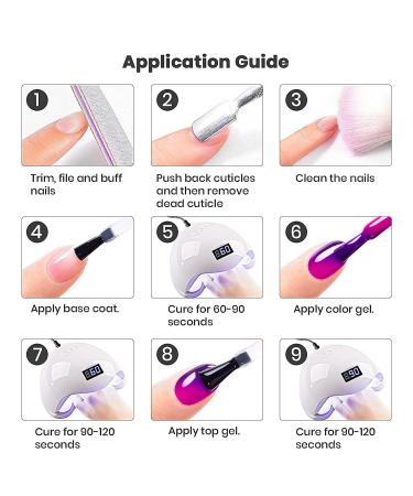 RARJSM Color Changing Gel Nail Polish 15ML - Dark to Bright Purple UV Thermal Gel for Nail Art Soak Off DIY Manicure - Buy Online on GoSupps.com