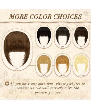 Shop Sofeiyan 100% Remy Real Hair Clip-In Fringe Bangs - Natural Reddish Brown Ponytail Extensions for Women - Buy Online on GoSupps.com