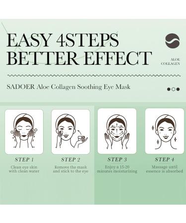 Aloe Vera Under Eye Mask - 60 PCS Collagen & Hyaluronic Acid Patches for Dark Circles Puffiness & Wrinkles Revitalize & Firm Eye Skin Care - Buy Online on GoSupps.com
