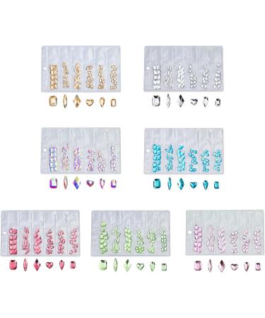 FEIlei 60Pcs Flatback Diamonds Jewelry Nail Art Rhinestones Decorations Manicure Charms - Buy Online on GoSupps.com
