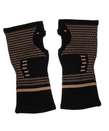 MAGICLULU 1 Pair High Elastic Wristband Wrist Supports Compression Wrist Brace Cycling Wrist Brace Bike Kickstand Outdoor Wrist Brace Hand Brace Fitness Copper Nylon Gloves Sports
