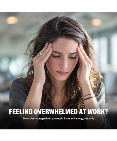 Hydrogen Water Tablets 12ppm with Magnesium Brain Health Cognition Function Cellular Energy Boost Antioxidant Promote Metabolism Non-GMO & Gluten Free 120 Tablets - Buy Online on GoSupps.com