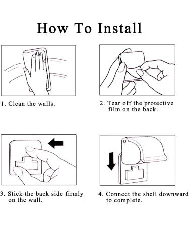 Buy Generic QWL8 Self-Adhesive Wet Razor Holder - No Drilling Waterproof Plastic for Home Bathroom & Office | 2-Piece Set - Buy Online on GoSupps.com