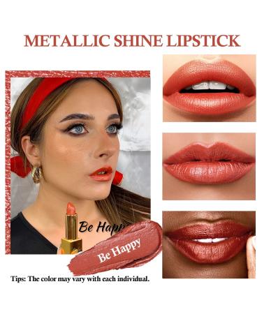 Oulac Metallic Orange Lipstick Set - Vegan & Cruelty-Free | High Payoff & Moisturizing Formula | 4.3g X 3PCS - Buy Online on GoSupps.com