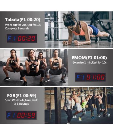 KTZON Gym Clock Timer for Home - Metal LED Crossfit Timer with Remote Control - Buy Online on GoSupps.com