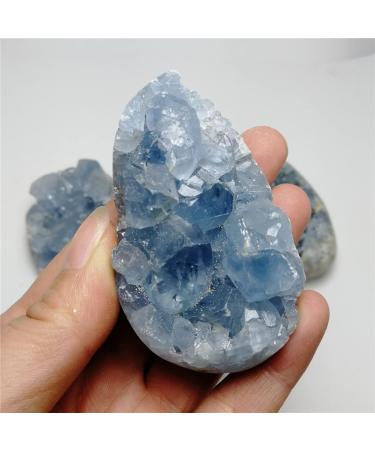 1pc Natural Celestite Crystal Cluster Ornaments Blue Geode Specimen Home Decoration Tool Crystal Cluster Talla nica Celestite 100g - Buy Online on GoSupps.com