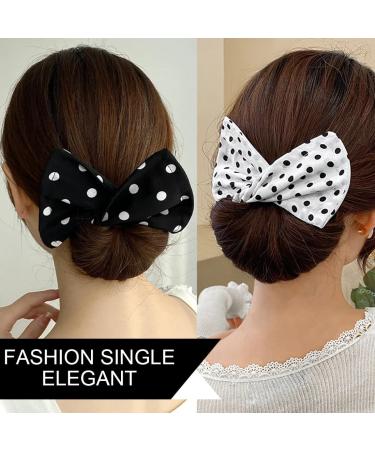 ONLFPZP 4 Pieces Hair Bun Maker Bun Makers For Hair Lazy Hair Curler Bun Clips Solid Color Fashion Hair Bun Wraps Hairstyle Hair Styling Accessories For Women Girls - Buy Online on GoSupps.com