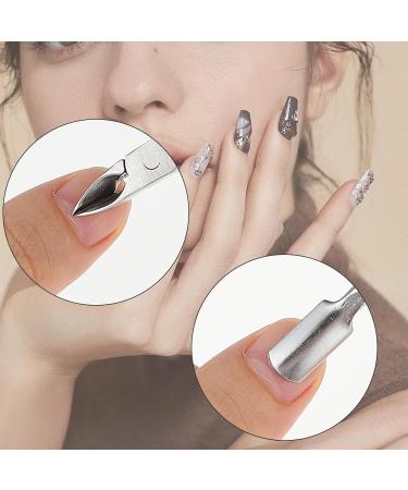 Cuticle Nipper and Double End Cuticle Pusher Tool Stainless Steel Nail Cuticle Remover Cuticle Trimmer Non-Slip Durable Dead Skin Clipper for Fingernails and Toenails Care - Buy Online on GoSupps.com