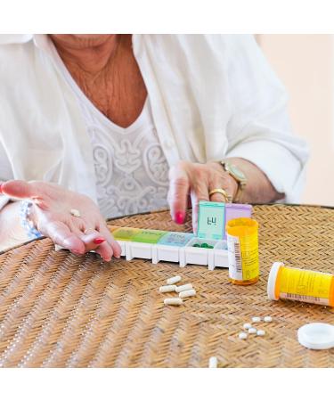 Weekly Pill Organizer & Planner - Large Compartment Pill Case for Vitamins Supplements and Cod Liver Oil - International Shipping Available - Buy Online on GoSupps.com