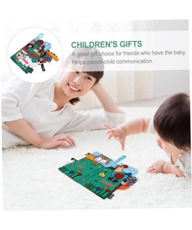 Toyvian 5-Stage Vock Towel Book for Toddlers | Educational Fabric Book for Animal Knowledge & Perception Training - Buy Online on GoSupps.com