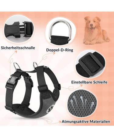 Slowton Dog Harness - No Pull Safety Harness for Small & Medium Dogs | Soft Padded & Breathable Design - Buy Online on GoSupps.com