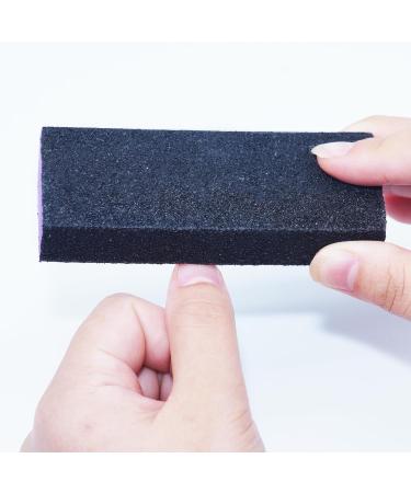 Buy Reusable Black Nail File & Thin Buffer Block - Double Sided Manicure Tools (100/180 Grit) - Perfect for Buffing & Grinding | International Shipping - Buy Online on GoSupps.com