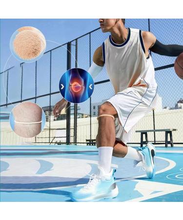 Knee Strap - Breathable Silicone Adjustable Knee Support Brace for Basketball Athletes - Skin Color - Buy Online on GoSupps.com