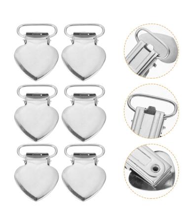 PopetPop 120 StK Peach Heart Snable Clip - Metal Clips for Sofa Cushions & Mattress Covers - Heart-Shaped Stainless Steel Laundry Clips (1 Pack) - Buy Online on GoSupps.com