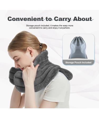 Microwave Heating Pad for Neck and Shoulders - Large Weighted Wrap for Pain Relief - Buy Online on GoSupps.com