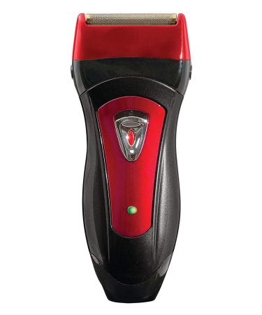 Red Dual Foil Cordless Shaver For Men - Double Head Electric Rechargeable Travel 2 Dimensional Floating Blade System with Double Foils And Pop Up Beard Trimmer