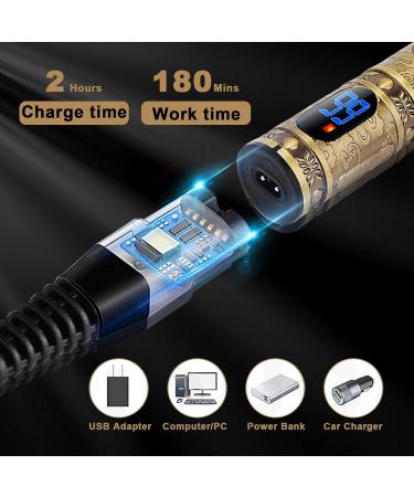 Professional Cordless Electric Hair Clipper and Beard Trimmer | LCD Display, Zero Gap T Blade | Valentines Gift for Him | Gold - Buy Online on GoSupps.com