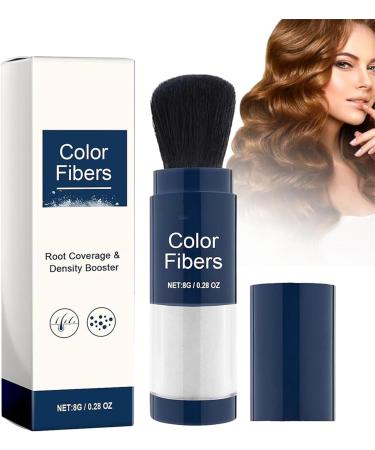Supersize Color Fibers with Refill Set Colored Hair Thickener Temporary Hair Color for Root Touchup Hair Thickening Fibers Hair Fiber Powder for Women & Men (1 White) White 1