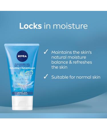 NIVEA Refreshing Facial Cleansing Gel For Normal Skin 150mL 150 ml (Pack of 1) Combination Skin - Buy Online on GoSupps.com