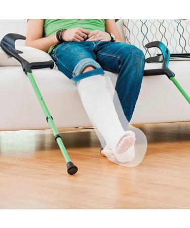 DOITOOL Foot Sleeve for Shower - White Waterproof Leg Cast Cover for Injured Foot - Buy Online on GoSupps.com