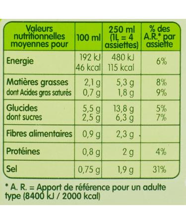 Liebig Cream of 10 vegetables - Brick of 1L - Buy Online on GoSupps.com